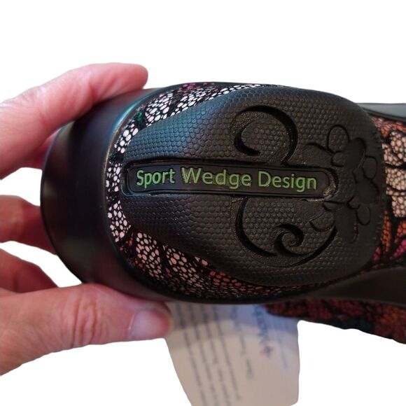 NWT Jambu Dali Floral Pink Bloom Microban Size 11 Clogs Mules Slip On Shoes - Picture 11 of 16